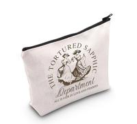 The Tortured Sapphic Department Makeup Bag Sapphic Tendencies Regalo Lesbian Pride Regali Queer Pride Zipper Bag, Sapphic Regno Unito