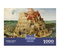 The Tower of Babel Puzzle in Legno Impermeabile DIY Puzzles Da 1000 Pezzi Regali Per Adulti Colorati Giochi Di Impegnativi