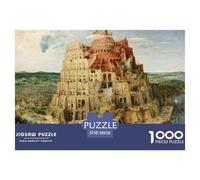 The Tower of Babel Puzzle in Legno Impermeabile Puzzles Da 1000 Pezzi Per Adulti Impossibili Per Decorazioni Domestiche
