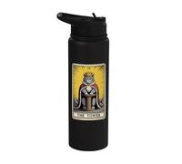 The Tower - Tiragraffi per gatti con albero per tarocchi Stainless Steel Insulated Water Bottle