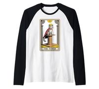 The Tower - Tiragraffi per tarocchi, motivo: gatto mistico Maglia con Maniche Raglan