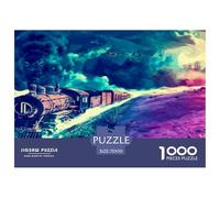 The Train to The Seabed Puzzle 1000 Pièces Pour Adultes Et Enfants Dès 14 Ans Jeux De Défi Jouets Éducatifs Divertissement Créatif Cadeau Classiques - Activité Familiale Parfaite 70x50cm/1000pcs