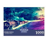 The Train to The Seabed Puzzle 1000 Pièces Pour Adultes Et Enfants Dès 14 Ans Jeux De Défi Jouets Éducatifs Divertissement Créatif Cadeau Classiques - Activité Familiale Parfaite 38x26cm/1000pcs