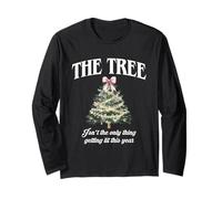 The Tree Is Lit Funny Christmas Maglia a Manica