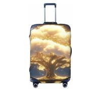 The Tree of Life is Luminous Elastic Travel Luggage Cover Protector Protector Print Suitcase Baggage Cover Anti-Scratch, Nero , S
