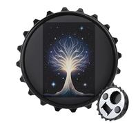 The Tree of Psychic Life, apribottiglie magnetico, strumento da cucina salvaspazio, divertente apribottiglie e magnete per frigorifero, per campeggio, viaggi, campeggio, stile nero