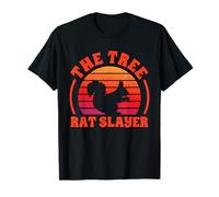 The Tree Rat Slayer Retro Scoiattolo Design Maglietta