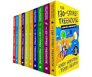 The Treehouse Storey Books 1 - 9 Collection Set di Andy Griffiths e Terry Denton (13-Storey, 26-Storey, 39-Storey, 52-Storey, 65-Storey, 78-Storey, 91-Storey, 104-Storey e 117- Piano)