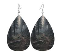 The Trees Are Very Dense Orecchini Da Donna Moda Orecchini In Pelle Leggera Orecchino In Pelle Per Cosplay Carnevale Decorazioni