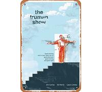 The Truman Show Alternative Movie Poster Targa in metallo Retro Home Decorative Vintage Tin Sign 30,5 x 20,3 cm