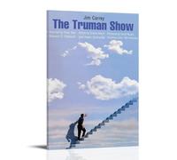 The Truman Show - Poster da parete su tela, stile moderno, per la camera da letto, per la camera da letto, la musica e il film, 20 x 30 cm, con cornice