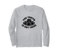 The Truth Is out There Maglietta Alien Spaceship Shuttle Tee Maglia a Manica