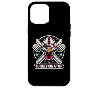 The Turkeyminator Divertente Ringraziamento Turchia cena scherzo gioco di parole Custodia per iPhone 12 Pro Max