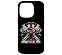 The Turkeyminator Divertente Ringraziamento Turchia cena scherzo gioco di parole Custodia per iPhone 14 Pro