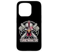 The Turkeyminator Divertente Ringraziamento Turchia cena scherzo gioco di parole Custodia per iPhone 15 Pro