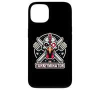 The Turkeyminator Divertente Ringraziamento Turchia cena scherzo gioco di parole Custodia per iPhone 13