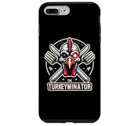 The Turkeyminator Divertente Ringraziamento Turchia cena scherzo gioco di parole Custodia per iPhone 7 Plus/8 Plus