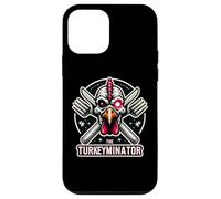 The Turkeyminator Divertente Ringraziamento Turchia cena scherzo gioco di parole Custodia per iPhone 12 mini