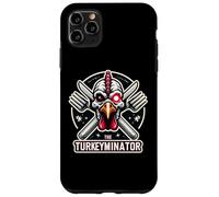 The Turkeyminator Divertente Ringraziamento Turchia cena scherzo gioco di parole Custodia per iPhone 11 Pro Max