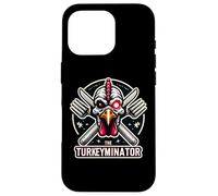 The Turkeyminator Divertente Ringraziamento Turchia cena scherzo gioco di parole Custodia per iPhone 16 Pro