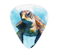 The Turtles are swimming Guitar Pick Set da 12 pezzi, perfetto per principianti e professionisti (basso, chitarra elettrica e acustica)