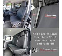 The Tutti Nuovo Transit Custom Anteriore e Posteriore Seat Copertura Inc Emb (