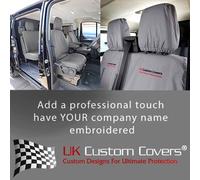 The Tutti Nuovo Transit Custom Anteriore e Posteriore Seat Cover Inclusi Emb (