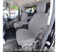 The Tutti Nuovo Transit Custom Anteriore Seat Cover su Misura (2021+ ) Grigio