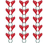 THE TWIDDLERS - 15 Fasce in Feltro Natalizio Renna in Corno Testa Boppers Festive Costume Fancy Dress Up Accessori per Feste Natalizie - 33 x 30 cm