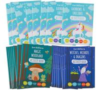 THE TWIDDLERS 24 Mini Libri da Colorare Fantasy, Gadget Compleanno Bambini