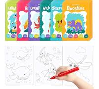 THE TWIDDLERS 24 Mini Libri da Colorare per Bambini, A6 - Divertenti Disegni di Animali Assortiti, Mini Libri per Borse da Desta, Set Regalo per Attività Artistiche per Bambini, Bomboniere per Feste