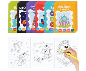 THE TWIDDLERS 24 Mini Libri da Colorare per Bambini, Formato A6, Disegni Divertenti e Fantasiosi, Set Regalo per Attività Artistiche per Bambini, Mini Libri per Borse da Festa Bomboniere
