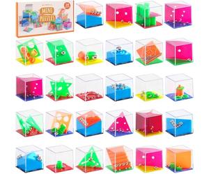 THE TWIDDLERS 28 Rompicapo Bambini Gadget Compleanno, Livelli di Difficoltà Assortito - 3D Cubi Puzzle Mini Giochi Regalini Fine Festa Compleanno Giochini Bambino Bambina, Comunione Gadget Bomboniere