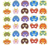 THE TWIDDLERS 30 Maschere in Schiuma di Dinosauro con Cinghie Elastiche