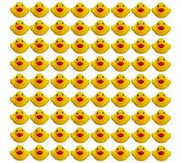 THE TWIDDLERS - 75 Mini Anatroccoli di Gomma che Squittiscono per il Bagno dei Bambini e il Gioco in Acqua nella Piscina per Bambini - 3cm x 4cm