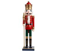 THE TWIDDLERS Grande Soldato Schiaccianoci Natalizio in Legno Fatto a Mano, 50cm - Materiale di Pino e Legno Premium, Decorazioni Natalizie Tradizionali Classiche