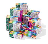THE TWIDDLERS Mini Pastelli a Cera, 144 Pacchetti da 4 Colori, 576 Pezzi