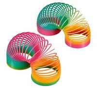 THE TWIDDLERS Set da 2 Molle Magiche Giganti Arcobaleno - Gioco Sensoriale e Antistress per Bambini, Ideale Come Regalino di Fine Festa