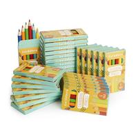 THE TWIDDLERS Set di 30 Astucci Matite Colorate, 6 Mini Matite Colorate per Scatola, 180 Totale, Cilindro rotondo di facile presa, Ideale per Regali di Compleanno per Bambini, Aule Scolastiche
