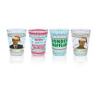 The Ufficio Dunder Mifflin Vacanza 2-Ounce Mini Shot Occhiali Set Di 4