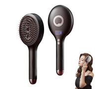 The Ultimate 2-In-1 Styling Brush & Hair Mister,Wet & Dry Tangle-Free Hair Brush,Adds Shine & Smoothness, Reduces Frizz, for All Hairs (Black)