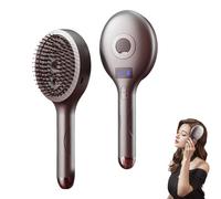 The Ultimate 2-In-1 Styling Brush & Hair Mister,Wet & Dry Tangle-Free Hair Brush,Adds Shine & Smoothness, Reduces Frizz, for All Hairs (Grey)