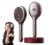 The Ultimate 2-in-1 Styling Brush & Hair Mister, Wet & Dry Tangle-Free Hair Brush, Detangling Hair Brush Glides Through Tangles for Wet, Dry & Damaged Hairs (Gray)