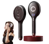 The Ultimate 2-in-1 Styling Brush & Hair Mister, Wet & Dry Tangle-Free Hair Brush, Detangling Hair Brush Glides Through Tangles for Wet, Dry & Damaged Hairs (Black)