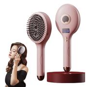 The Ultimate 2-in-1 Styling Brush & Hair Mister, Wet & Dry Tangle-Free Hair Brush, Detangling Hair Brush Glides Through Tangles for Wet, Dry & Damaged Hairs (PINK)