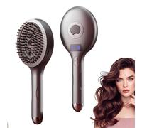 The Ultimate 2-in-1 Styling Brush & Hair Mister, Wet & Dry Tangle-Free Hair Brush, Ultra-Soft Bristles Glide Through Tangles, Reduces Frizz Adds Shine and Makes Hair Smooth (Gray)