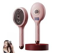 The Ultimate 2-in-1 Styling Brush & Hair Mister, Wet & Dry Tangle-Free Hair Brush, Ultra-Soft Bristles Glide Through Tangles for Wet, Dry, Damaged Hairs, Adds Shine And Makes Hairs Smooth (Pink)