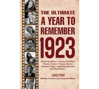 The Ultimate A Year To Remember 1923 Birthday & Anniversary Keepsake Edition