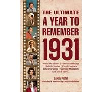 The Ultimate A Year To Remember 1931 Birthday & Anniversary Keepsake Edition