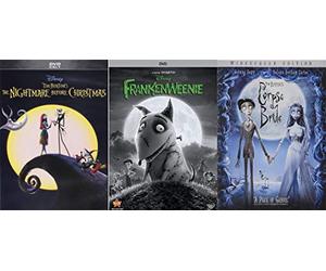 The Ultimate Animated Tim Burton Family Fun Pack: The Nightmare Before Christmas + The Corpse's Bride + Frankenweenie 3